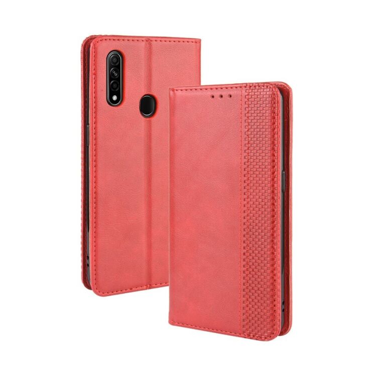 Чехол-книжка Deexe Retro Style для OPPO A31 - Red: фото 2 из 9