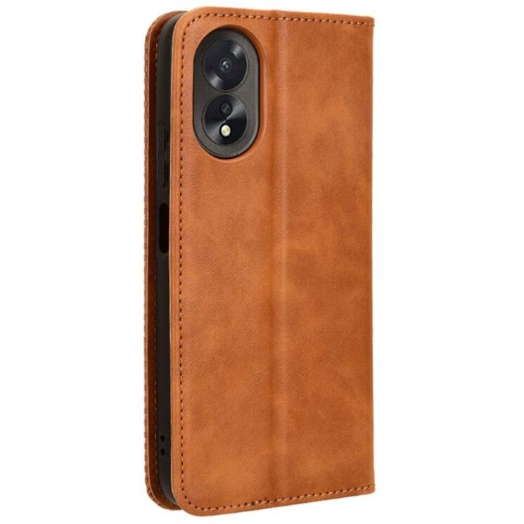 Чохол Deexe Retro Style для OPPO A18 / A38 - Brown: фото 5 з 6