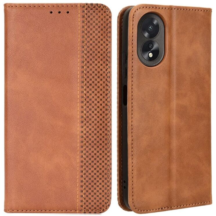 Чохол Deexe Retro Style для OPPO A18 / A38 - Brown: фото 1 з 6