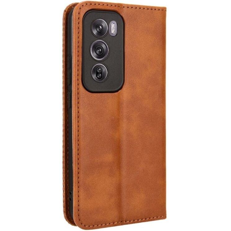 Чехол Deexe Retro Style для OPPO Reno 12 - Brown: фото 6 из 7