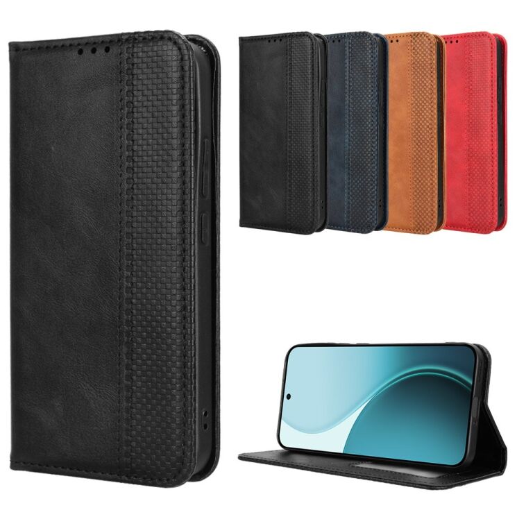 Чехол Deexe Retro Style для OPPO Reno 14 FS 5G - Black: фото 9 из 19
