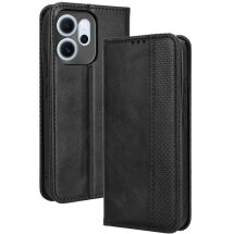 Чохол Deexe Retro Style для OPPO Reno 14 F/FS - Black: фото 1 з 19