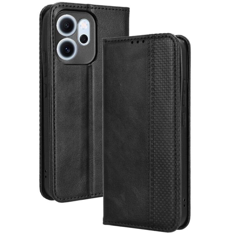 Чехол Deexe Retro Style для OPPO Reno 14 FS 5G - Black: фото 1 из 19