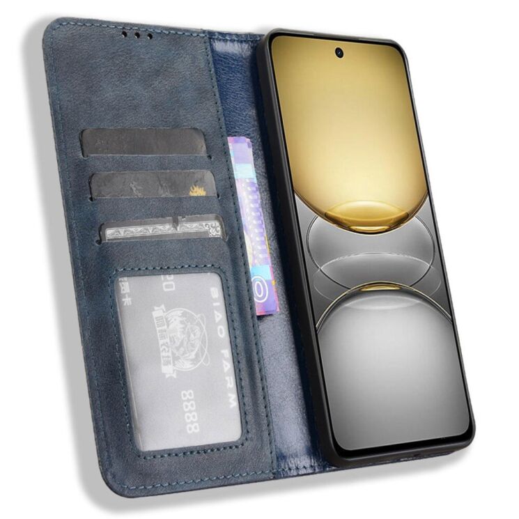 Чехол Deexe Retro Style для Realme C75 - Blue: фото 2 из 7