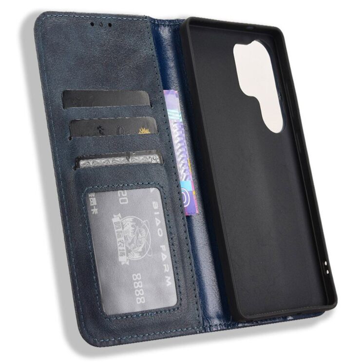 Чехол Deexe Retro Style для Samsung Galaxy S25 Ultra (S938) - Blue: фото 4 из 7