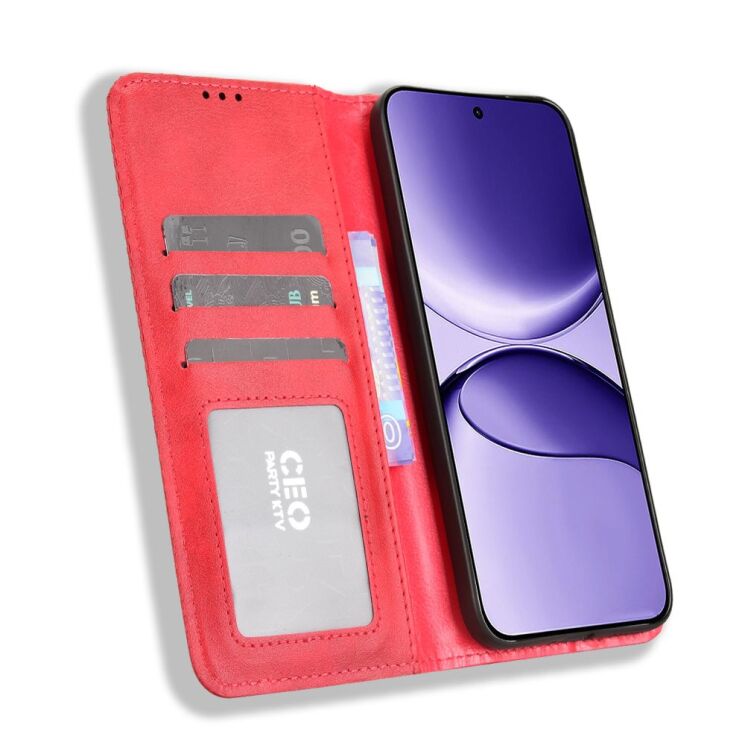 Чехол Deexe Retro Style для Xiaomi Poco F7 - Red: фото 5 из 18
