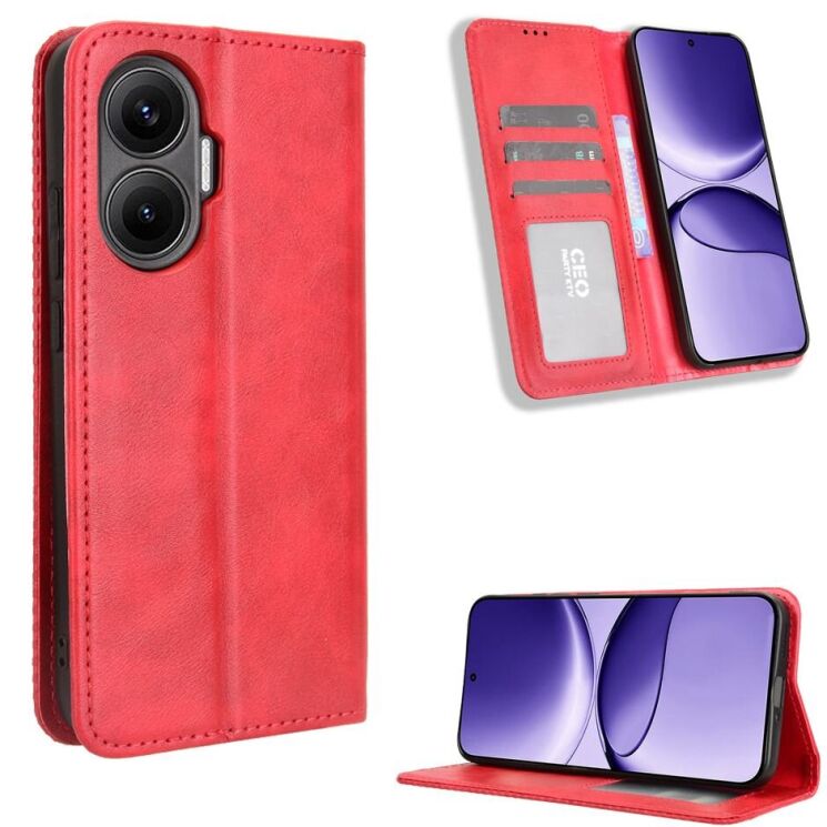 Чехол Deexe Retro Style для Xiaomi Poco F7 - Red: фото 2 из 18