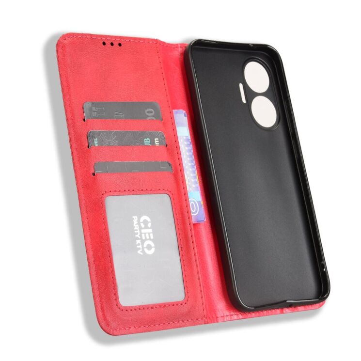Чехол Deexe Retro Style для Xiaomi Poco F7 - Red: фото 4 из 18