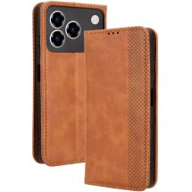 Чехол Deexe Retro Style для ZTE Blade A76 - Brown: фото 1 из 17