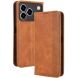 Чехол Deexe Retro Style для ZTE Blade A76 - Brown (402901Z). Фото 1 из 17