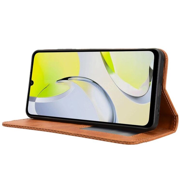 Чехол Deexe Retro Style для ZTE Blade A76 - Brown: фото 7 из 17