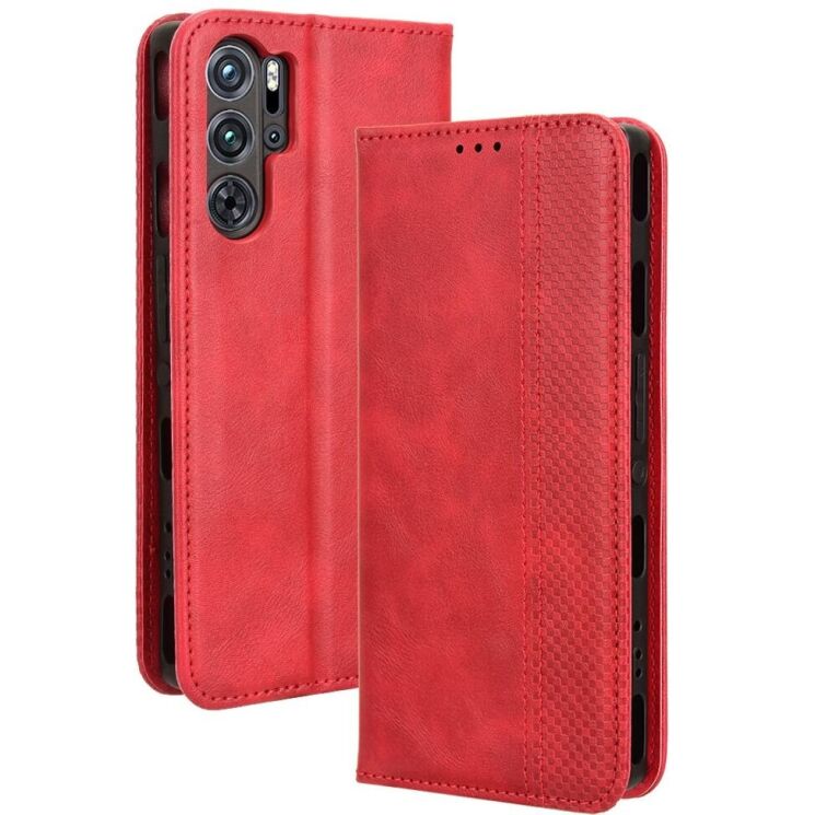 Чехол Deexe Retro Style для ZTE Nubia Red Magic 9 Pro - Red: фото 1 из 7