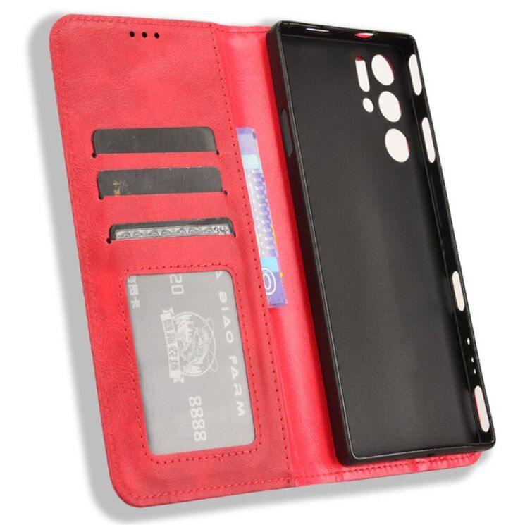 Чехол Deexe Retro Style для ZTE Nubia Red Magic 9 Pro - Red: фото 4 из 7