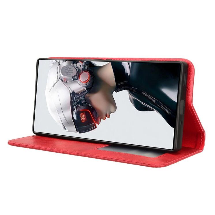 Чехол Deexe Retro Style для ZTE Nubia Red Magic 9 Pro - Red: фото 3 из 7