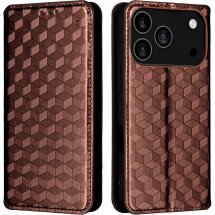 Чохол Deexe Rhombus Book для iPhone 18 Pro Max / 17 Pro Max - Brown: фото 1 з 10