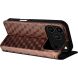 Чохол Deexe Rhombus Book для iPhone 18 Pro Max / 17 Pro Max - Brown (423824Z). Фото 5 з 10