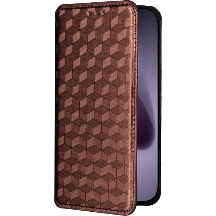 Чохол Deexe Rhombus Book для iPhone 18 Pro Max / 17 Pro Max - Brown (423824Z) Чохол Deexe Rhombus Book для iPhone 18 Pro Max / 17 Pro Max - Brown: фото 6 з 10