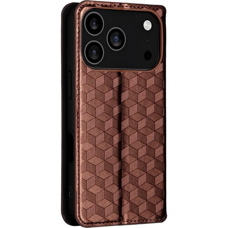 Чохол Deexe Rhombus Book для iPhone 18 Pro Max / 17 Pro Max - Brown (423824Z) Чохол Deexe Rhombus Book для iPhone 18 Pro Max / 17 Pro Max - Brown: фото 8 з 10