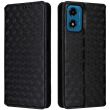 Чохол Deexe Rhombus Book для Motorola Moto G24 / G24 Power / G04 / G04s / E14 - Black (347805B)