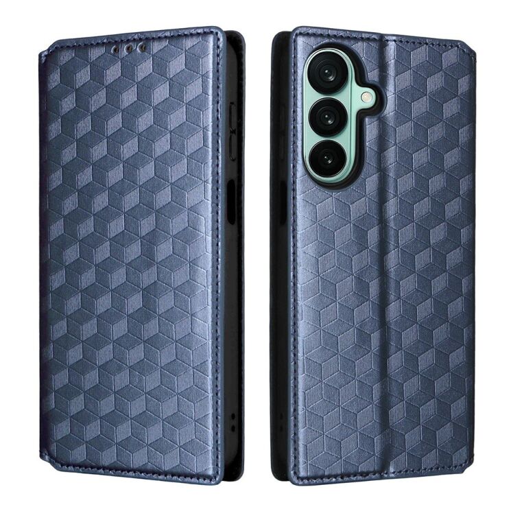 Чехол Deexe Rhombus Book для Samsung Galaxy A27 (A276) - Blue (408618L) Чехол Deexe Rhombus Book для Samsung Galaxy A27 (A276) - Blue: фото 1 из 7