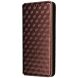 Чехол Deexe Rhombus Book для Xiaomi Redmi Note 14 4G - Brown (373445Z). Фото 5 из 6