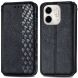 Чохол Deexe Rhombus Wallet для Infinix Smart 9 (X6532) - Black (366512B). Фото 1 з 10