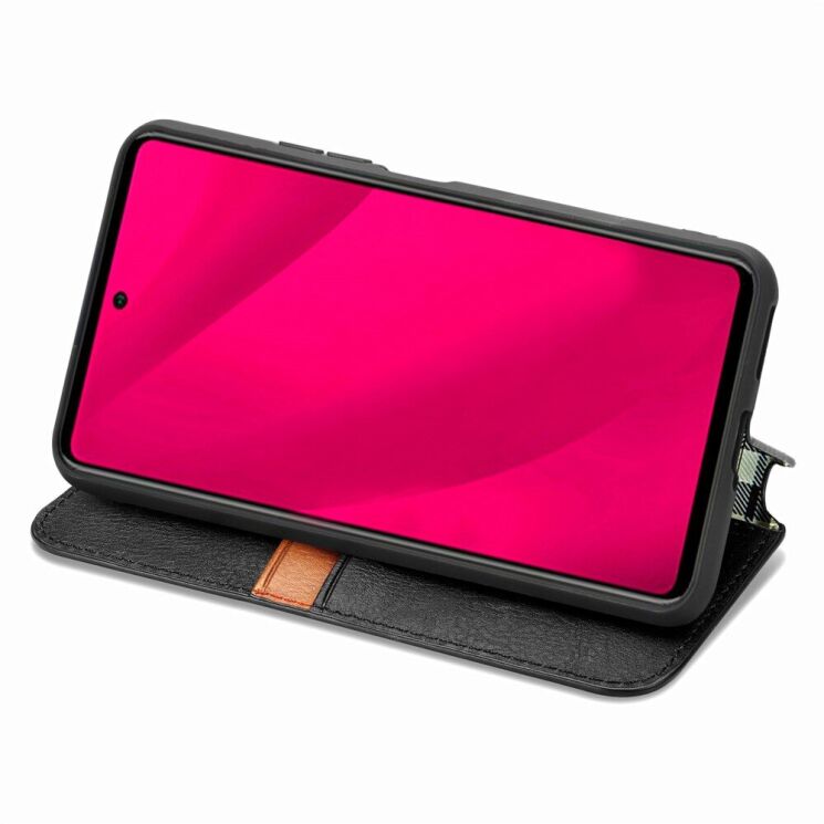 Чохол Deexe Rhombus Wallet для Infinix Smart 9 (X6532) - Black: фото 3 з 10