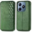 Чехол Deexe Rhombus Wallet для Realme C63 - Green (359726G)