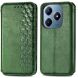 Чехол Deexe Rhombus Wallet для Realme C63 - Green (359726G). Фото 1 из 9