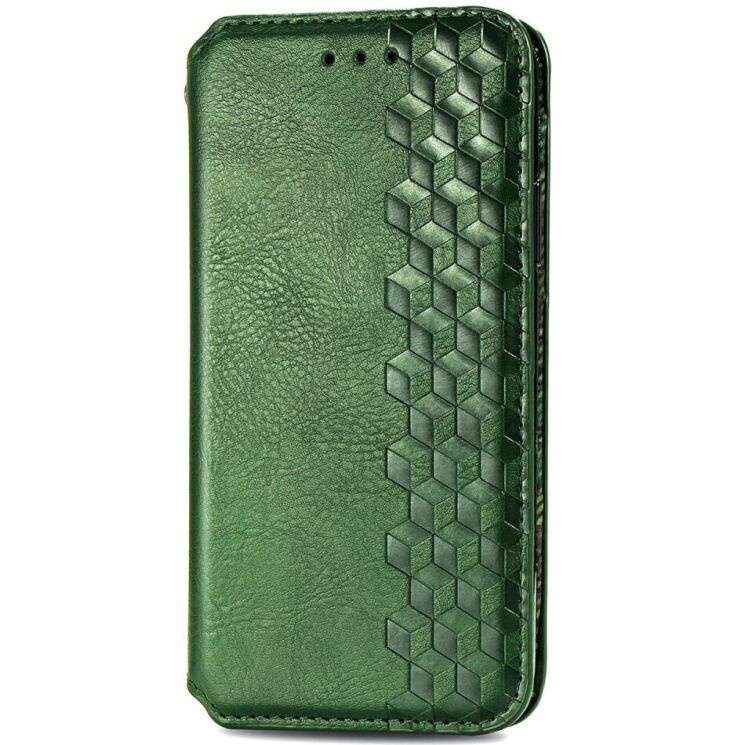 Чехол Deexe Rhombus Wallet для Realme C63 - Green: фото 4 из 9