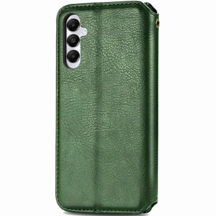 Чехол Deexe Rhombus Wallet для Samsung Galaxy A05s (A057) - Green: фото 5 из 6