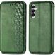 Чехол Deexe Rhombus Wallet для Samsung Galaxy A05s (A057) - Green (340362G). Фото 1 из 6