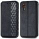 Чехол Deexe Rhombus Wallet для Samsung Galaxy Xcover 7 (G556) - Black (349714B). Фото 1 из 11