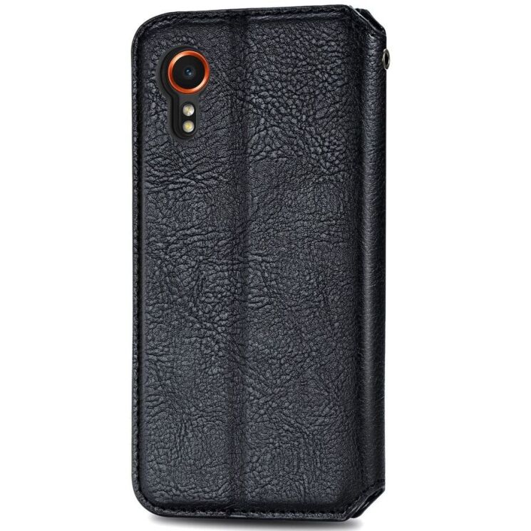 Чехол Deexe Rhombus Wallet для Samsung Galaxy Xcover 7 (G556) - Black: фото 6 из 11