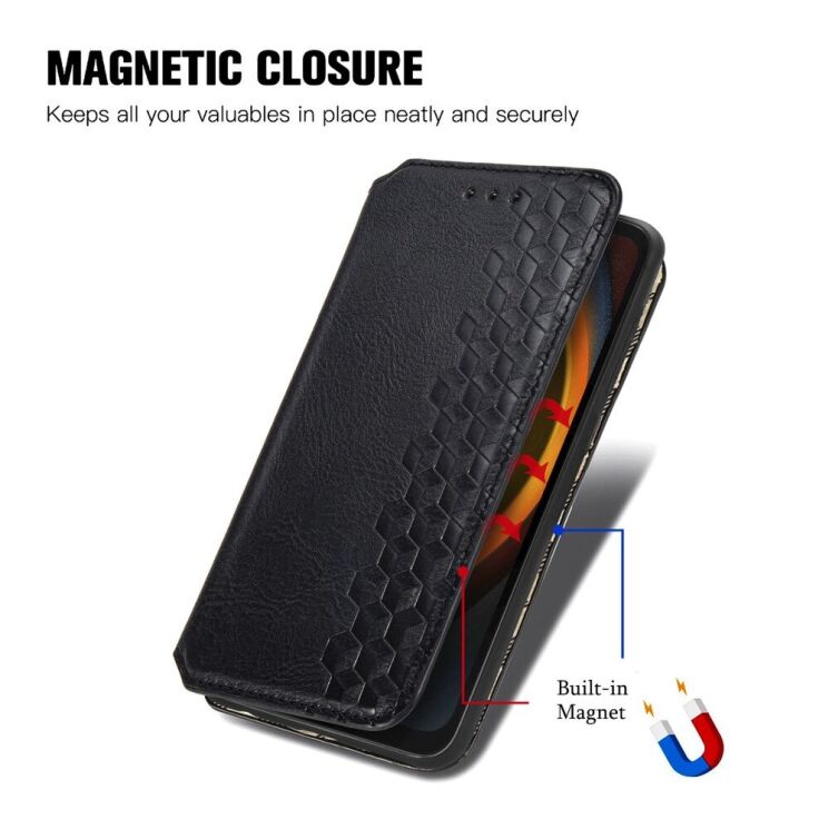 Чохол Deexe Rhombus Wallet для Samsung Galaxy Xcover 7 (G556) - Brown: фото 9 з 11