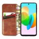 Чехол Deexe Rhombus Wallet для TECNO Spark 20C - Brown (345615Z). Фото 2 из 6