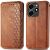Чохол Deexe Rhombus Wallet для TECNO Spark 20C - Brown: фото 1 з 6