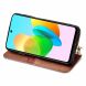 Чехол Deexe Rhombus Wallet для TECNO Spark 20C - Brown (345615Z). Фото 3 из 6