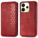 Чехол Deexe Rhombus Wallet для Xiaomi Redmi Note 14 4G - Red (373456R). Фото 2 из 10