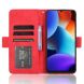 Чехол Deexe Wallet Stand для Blackview Color 8 / Oscal Modern 8 - Red (378001R). Фото 3 из 7