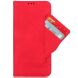 Чехол Deexe Wallet Stand для Blackview Color 8 / Oscal Modern 8 - Red (378001R). Фото 2 из 7