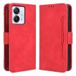 Чехол Deexe Wallet Stand для Blackview Color 8 / Oscal Modern 8 - Red (378001R)