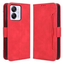 Чехол Deexe Wallet Stand для Blackview Color 8 / Oscal Modern 8 - Red: фото 1 из 7