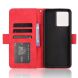 Чехол Deexe Wallet Stand для Blackview Color 8 / Oscal Modern 8 - Red (378001R). Фото 5 из 7