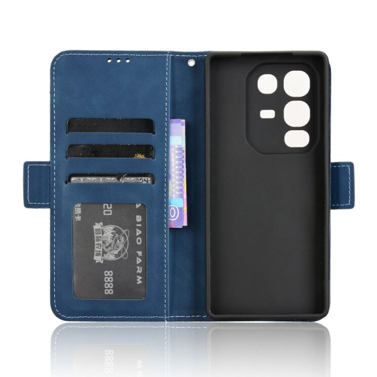 Чехол Deexe Wallet Stand для Infinix Note 50 / Note 50 Pro - Blue: фото 2 из 7