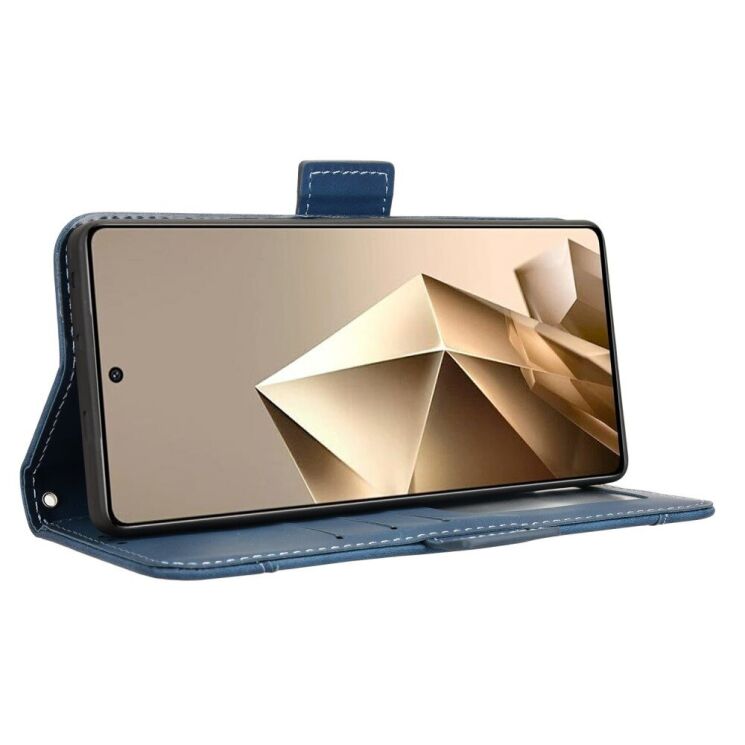 Чехол Deexe Wallet Stand для Infinix Note 50 / Note 50 Pro - Blue: фото 4 из 7