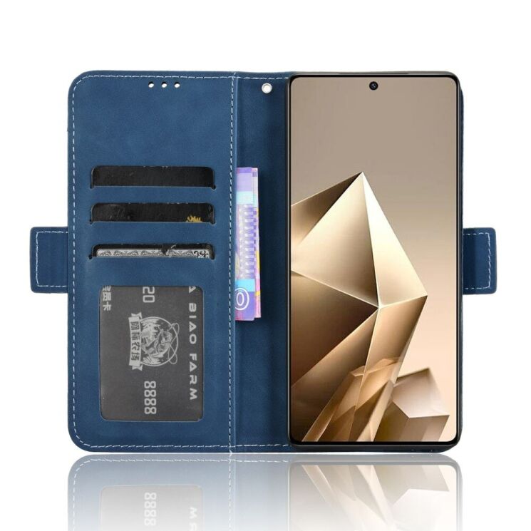 Чехол Deexe Wallet Stand для Infinix Note 50 / Note 50 Pro - Blue: фото 3 из 7