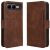 Чохол Deexe Wallet Stand для Infinix Smart 10 Plus - Brown: фото 1 з 14