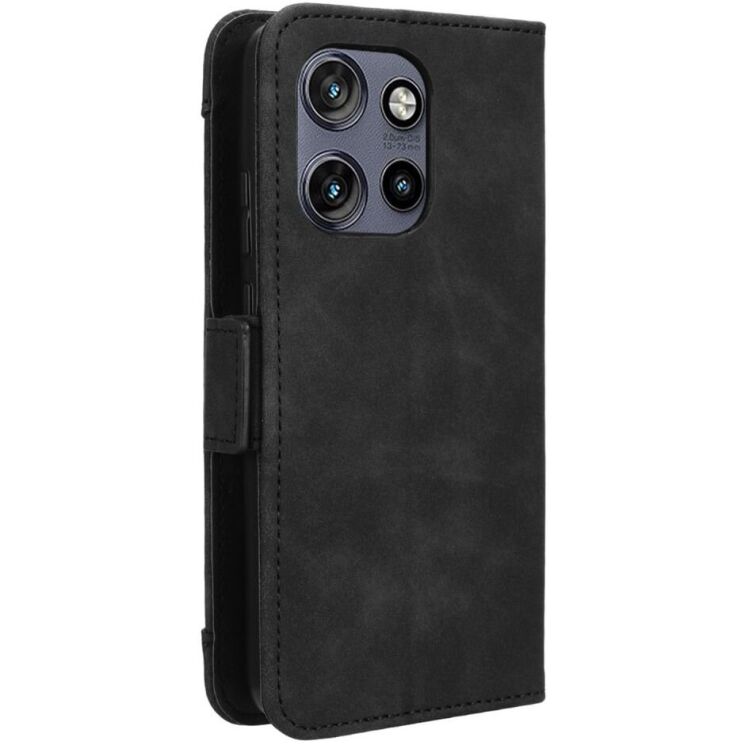 Чехол Deexe Wallet Stand для Motorola Edge 50 Neo - Black: фото 7 из 7