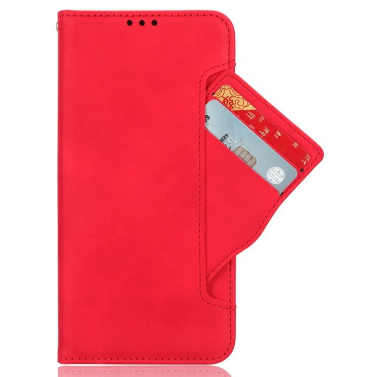 Чехол Deexe Wallet Stand для Realme C63 / C61 / Note 60x - Red: фото 4 из 7